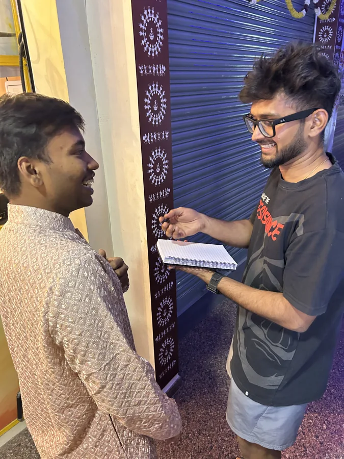 A conversation in progress
